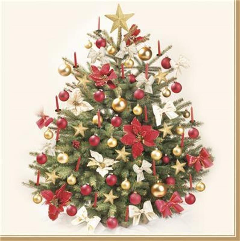 Luncheon Napkin: Christmas Tree