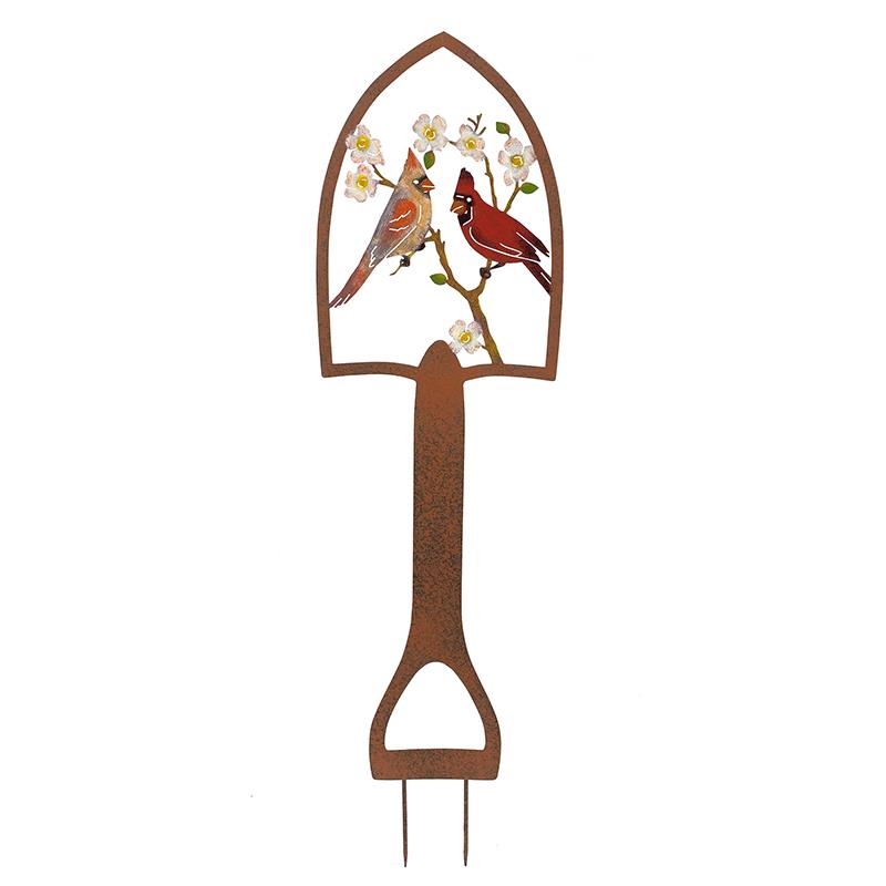 Cardinal Pair Garden Stake