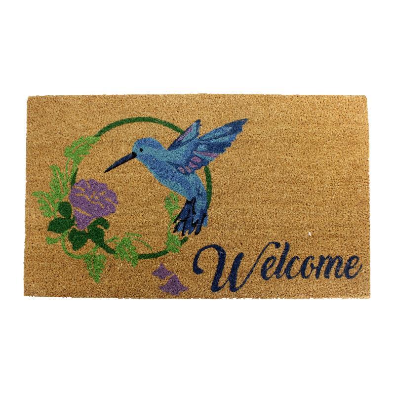 Hummingbird Coir Welcome Mat