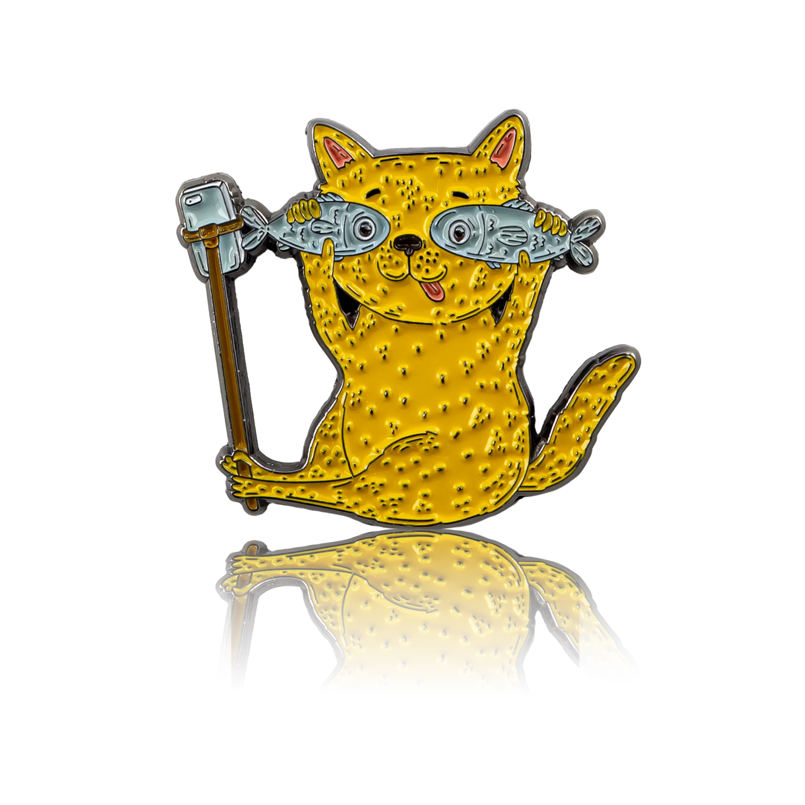PinBox: Cat Selfie Enamel Pin