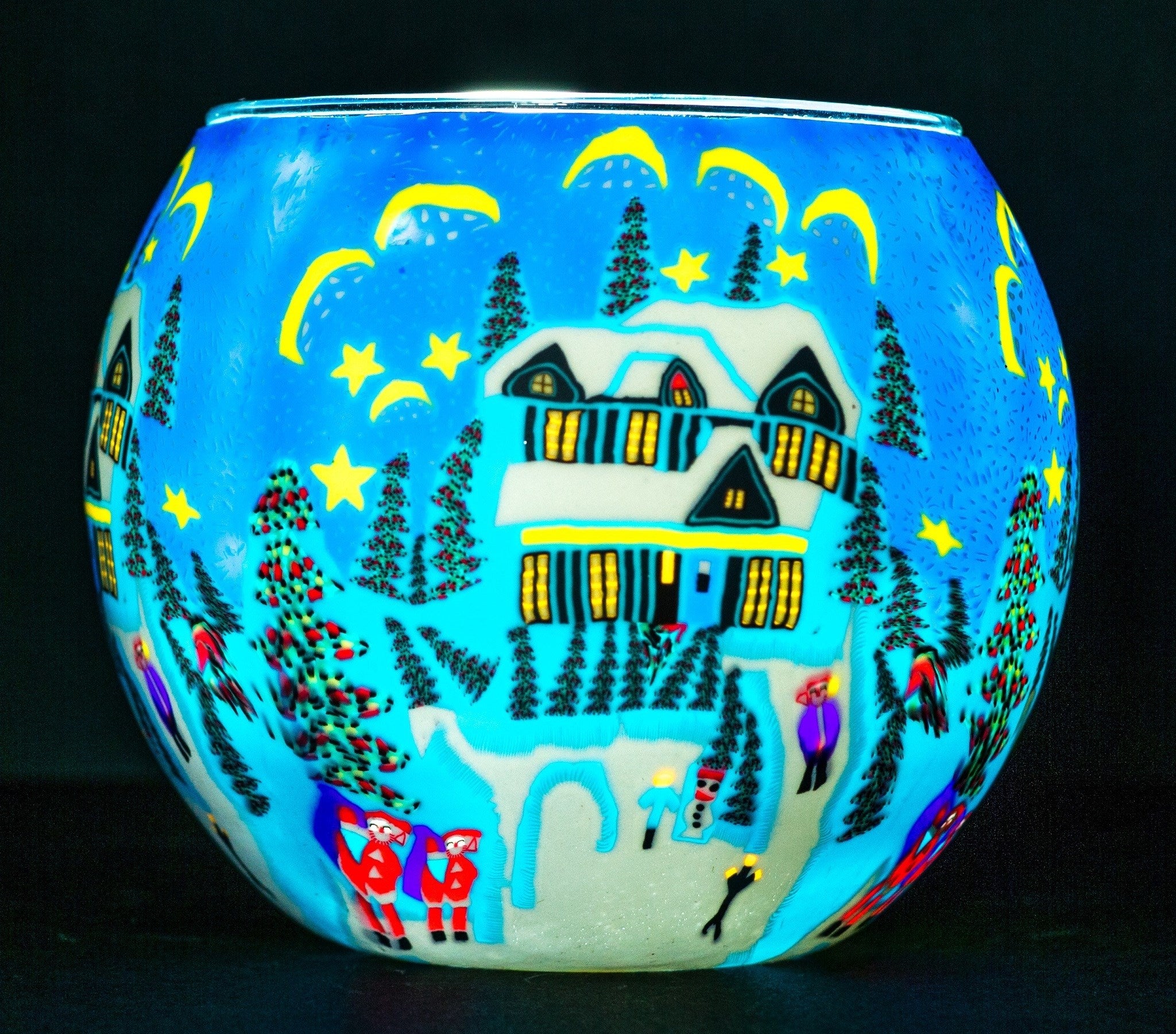 Claymaster Light Glass Globe-Snowed In