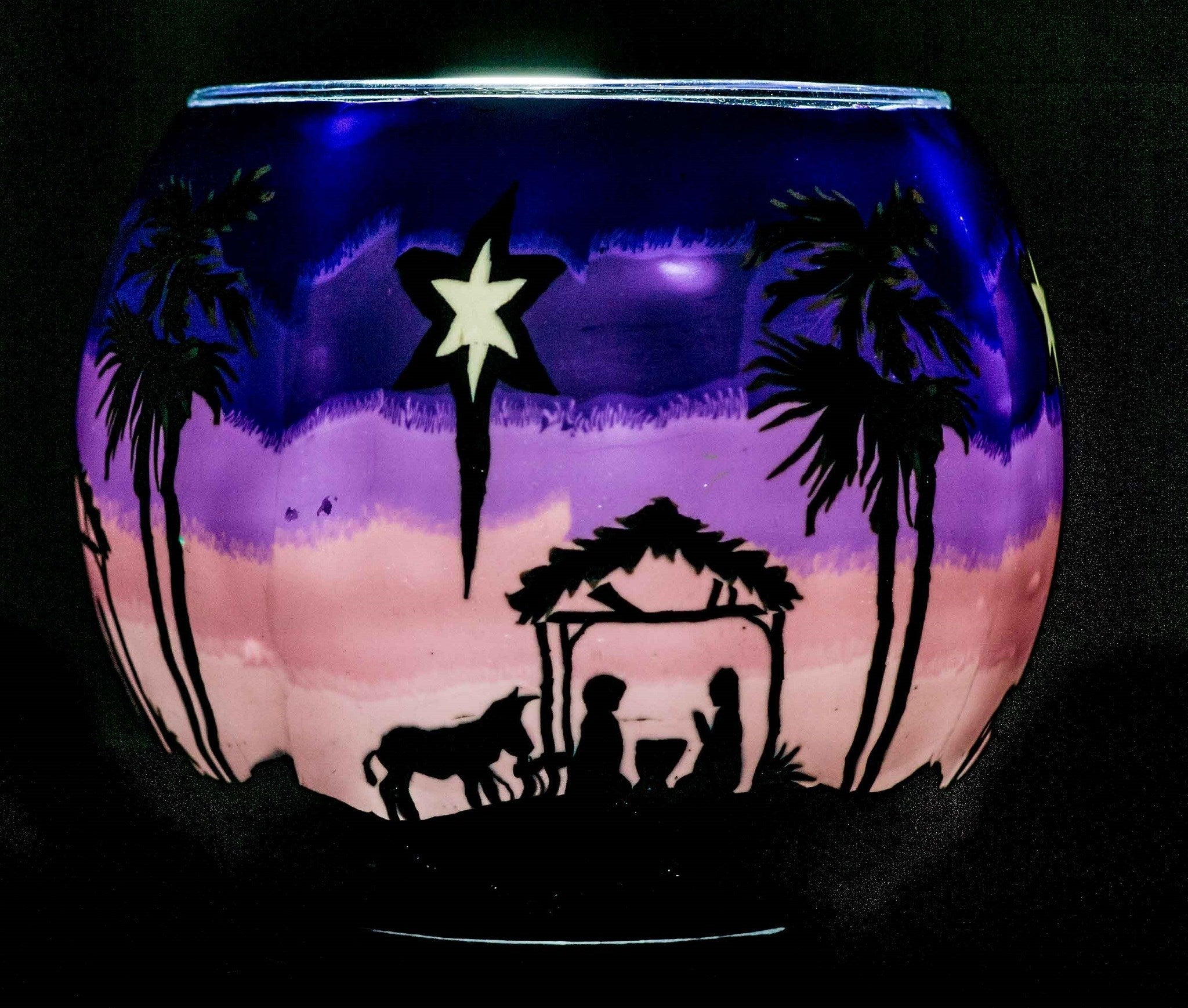 Claymaster Light Glass Globe-A Child Is Born