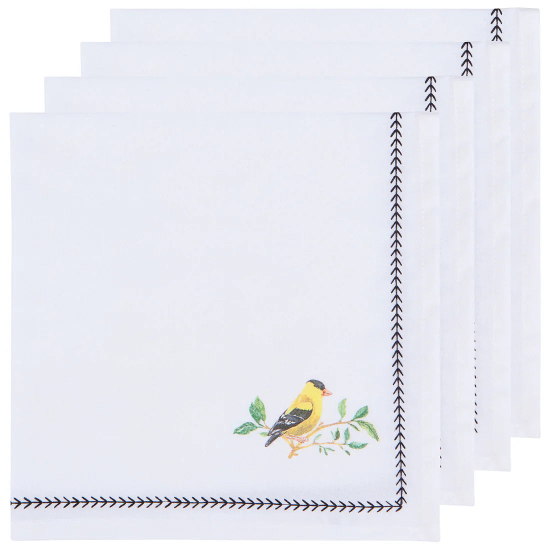 Birdsong Printed Napkin-Set of 4
