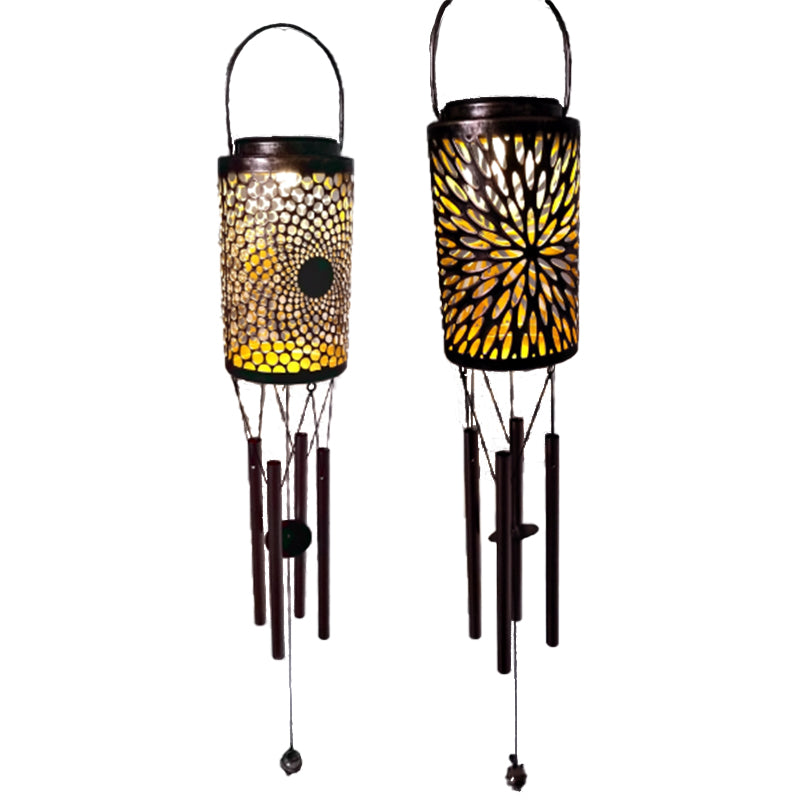 Laser-cut Metal Solar Wind Chime