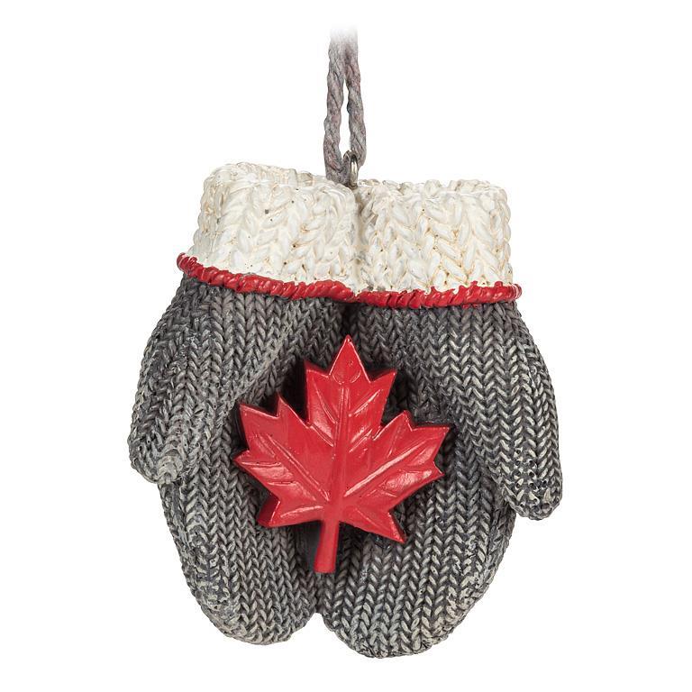 Maple Leaf Mitten Tree Ornament