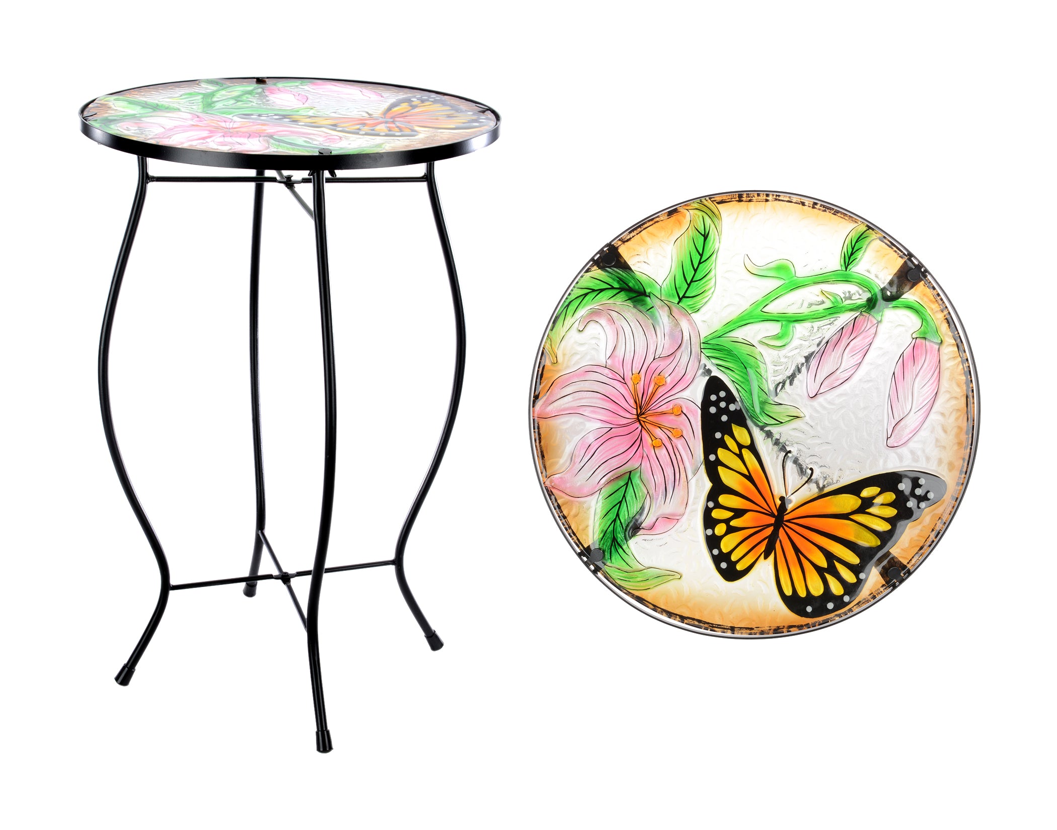 Glass Butterfly Table