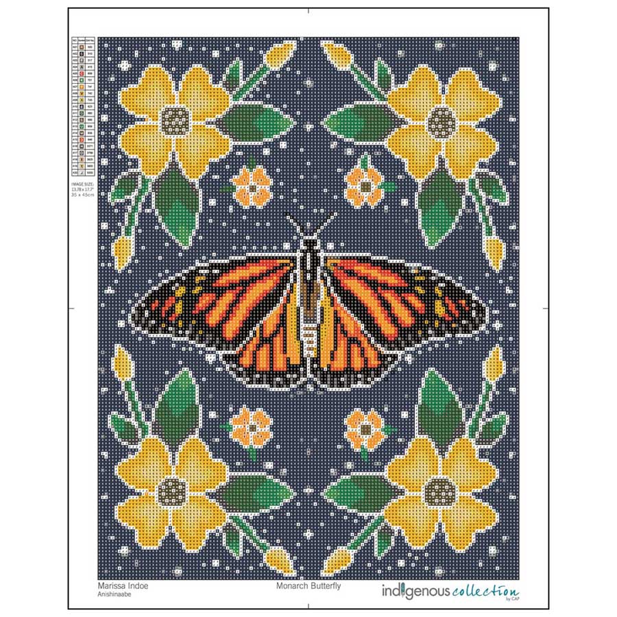 Indigenous Collection Diamond Art: Monarch Butterfly