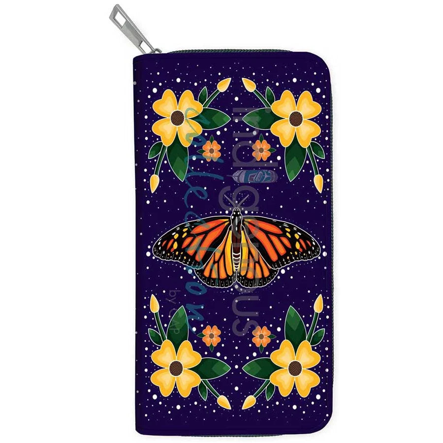 Indigenous Collection Embossed Wallet: Monarch Butterfly