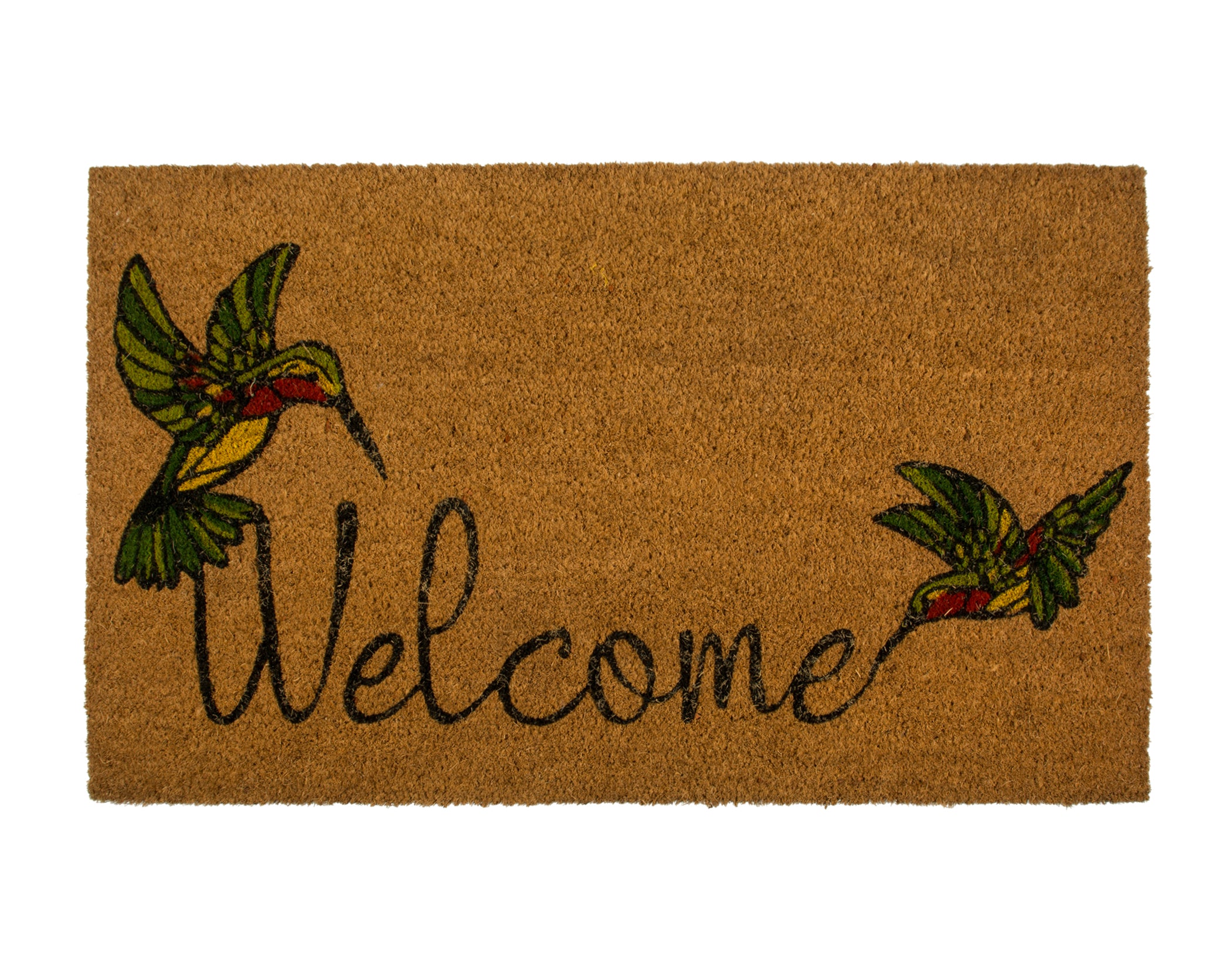 Hummingbird Coir Welcome Mat