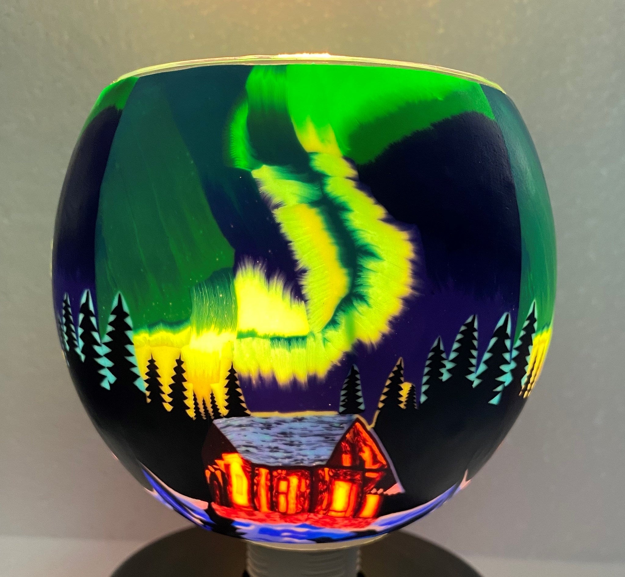 Claymaster Light Glass Globe-Northern Lights
