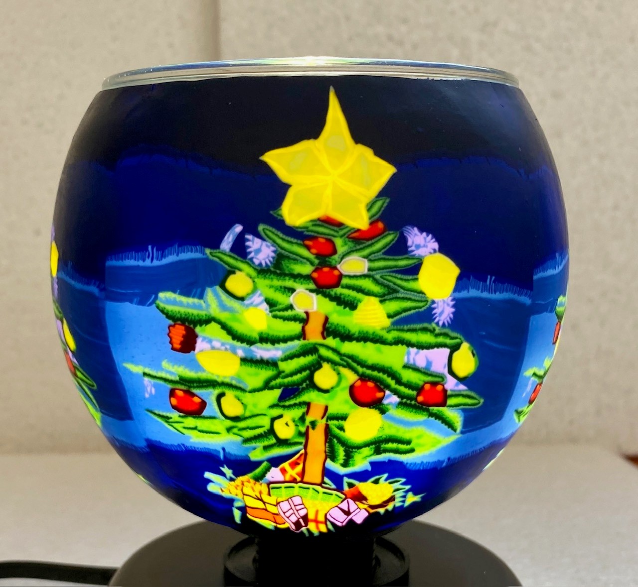 Claymaster Light Glass Globe-Christmas Tree