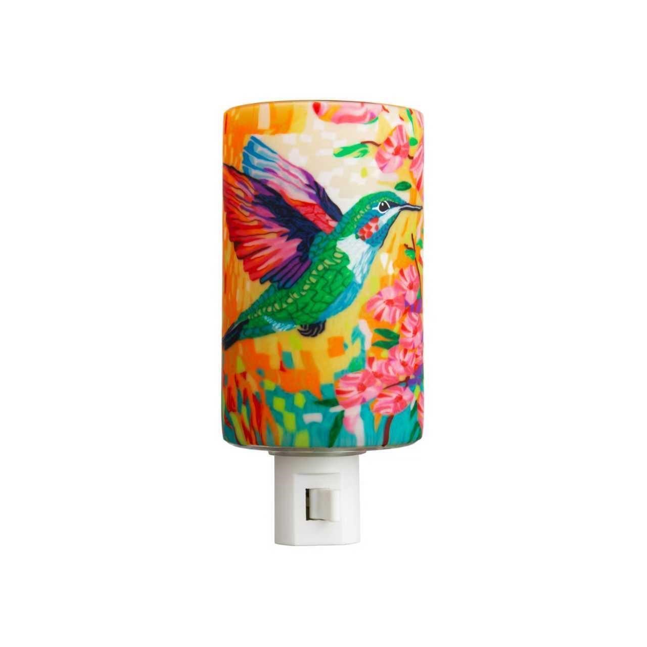 Claymaster Nightlight-Colourful Hummingbird
