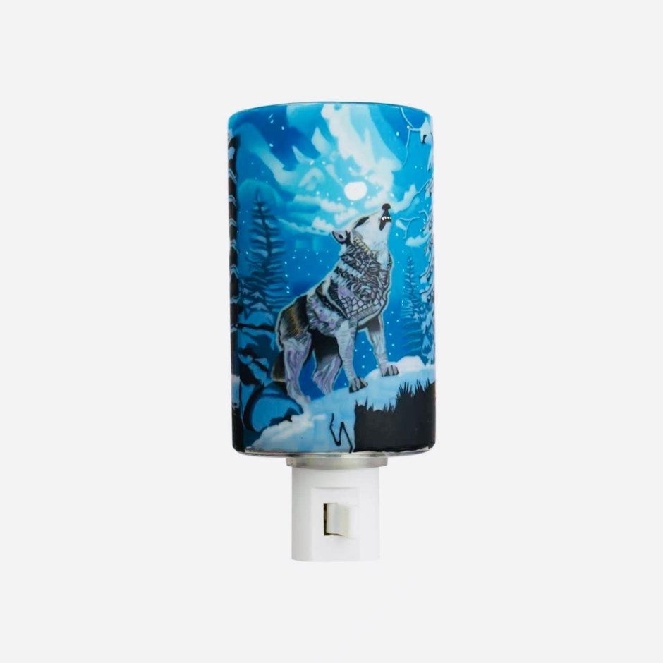 Claymaster Nightlight-Howling Wolf