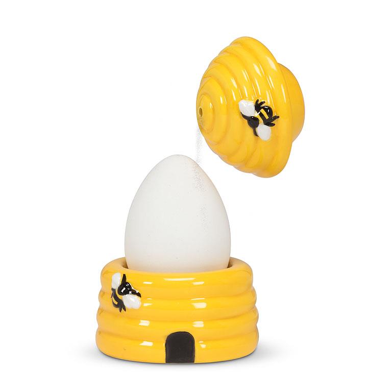 Beehive Egg Cup with Salt