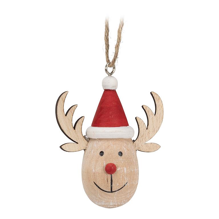 Small Reindeer Face Ornament