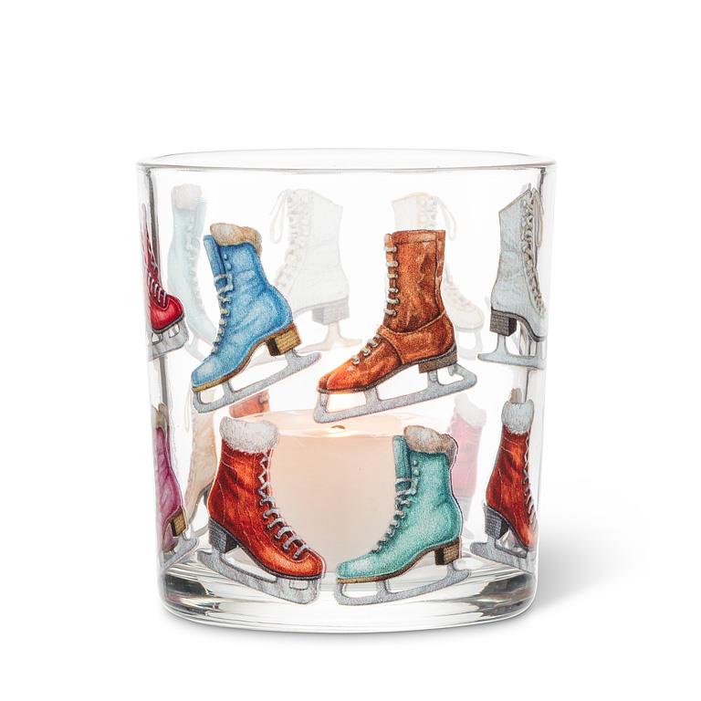 Vintage Skates Votive