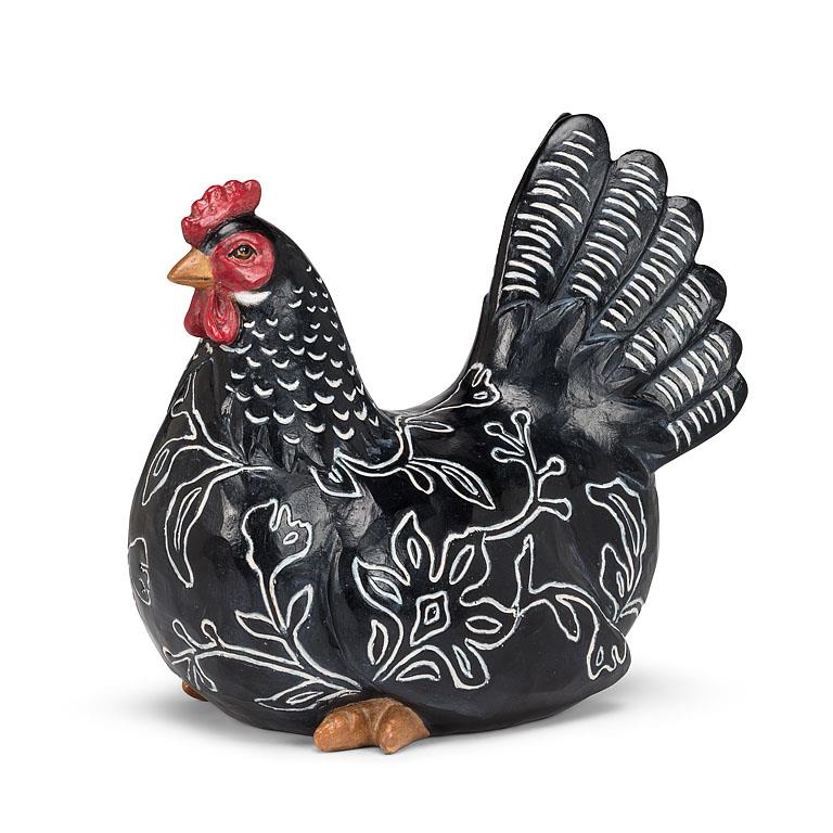 Sitting Engraved Hen