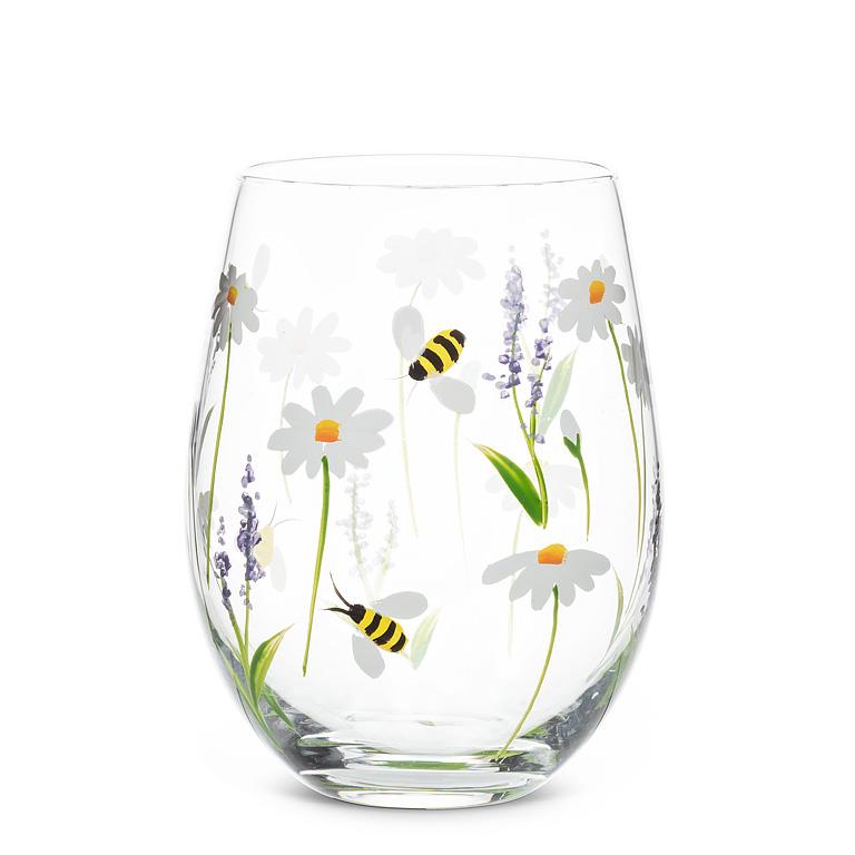 Lavender & Bees Stemware