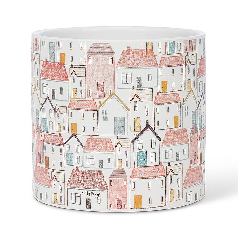 Pastel Village Planter