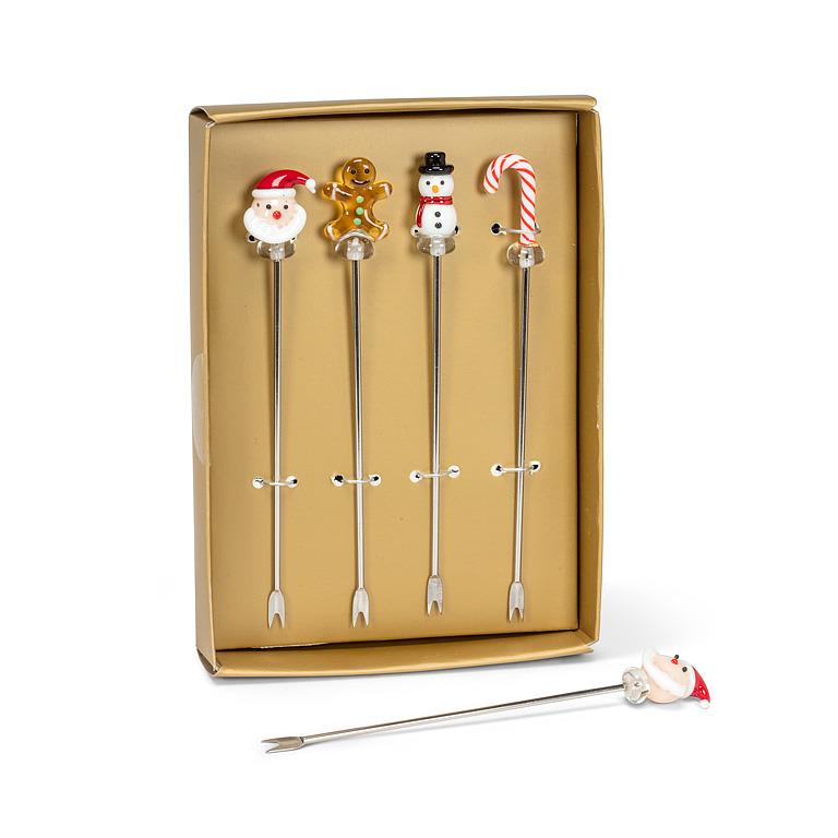 Holiday Icon Cocktail Picks or Swizzle Spoons