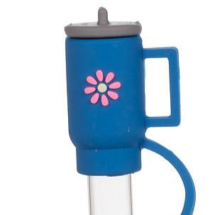 Jumbo Straws with Drink Bottle Caps