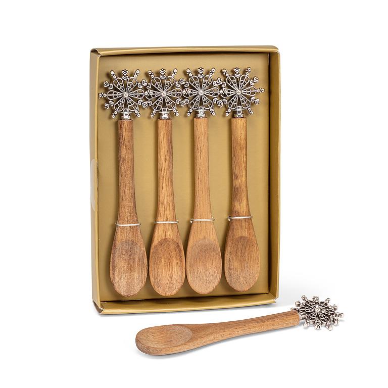 Snowflake Small Spoons (Set of 4)