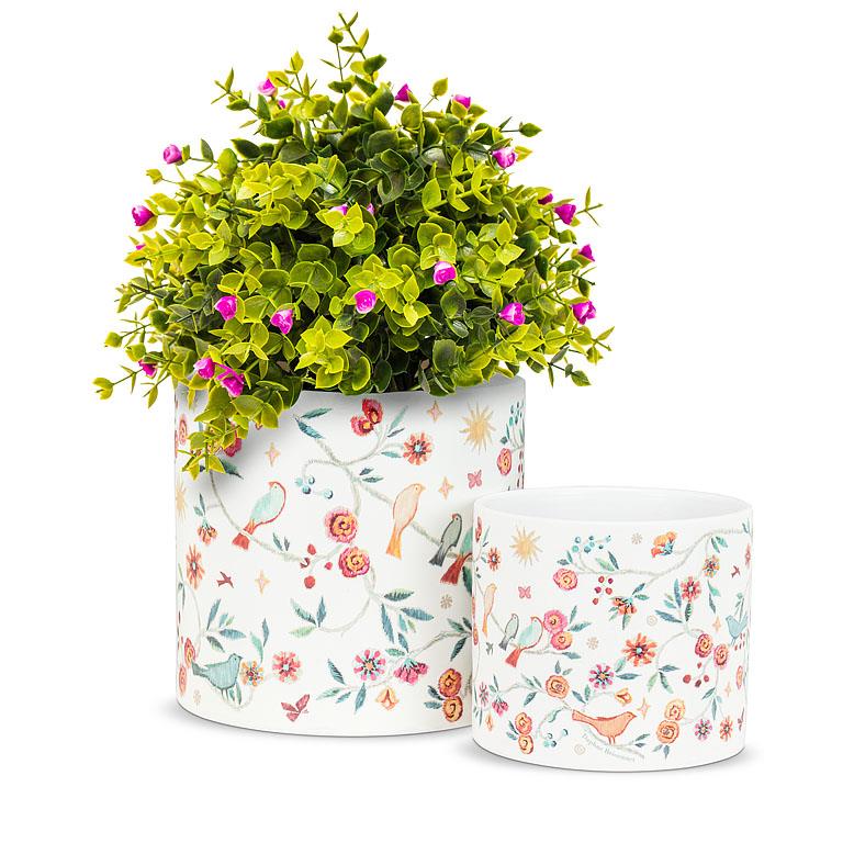 Tapestry Bird Planter