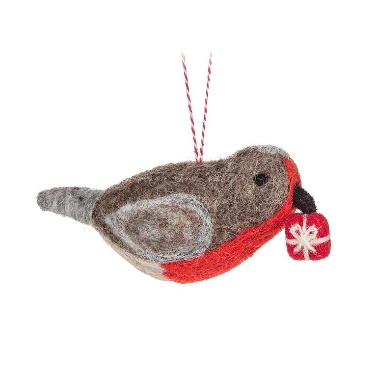 Bird with Gift Ornament