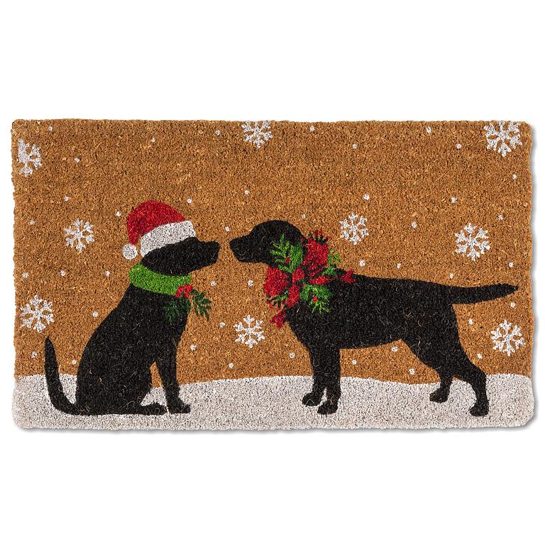 Christmas Dogs Doormat