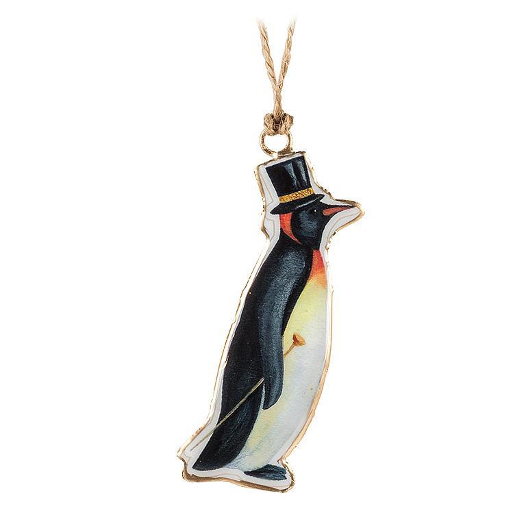 Penguin in Top Hat Ornament