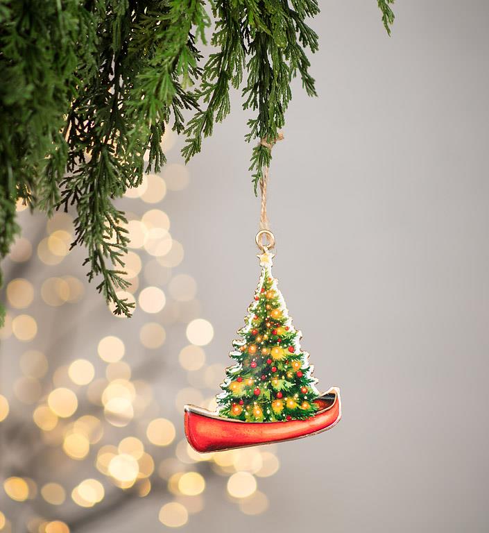 Christmas Tree in a Canoe