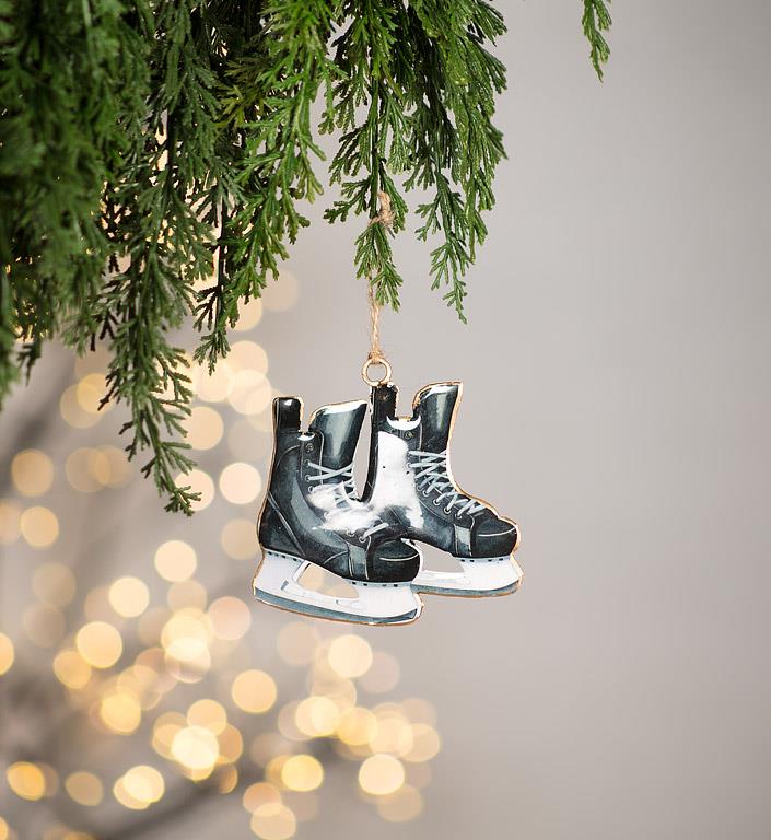 Double-Sided Ornament-Hockey Skates