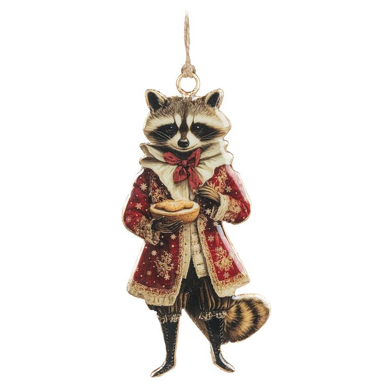 Gentleman Raccoon Double-Sided Ornament