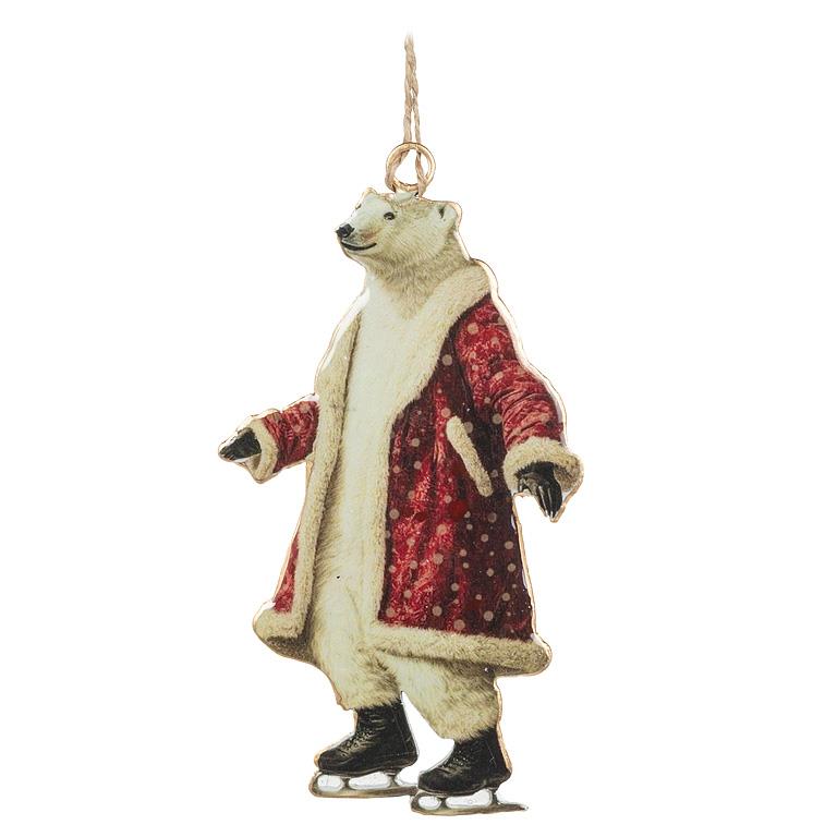 Gentleman Polar Bear Double-Sided Ornament