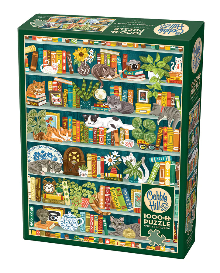 Cobble Hill Puzzle: The Purrfect Bookshelf