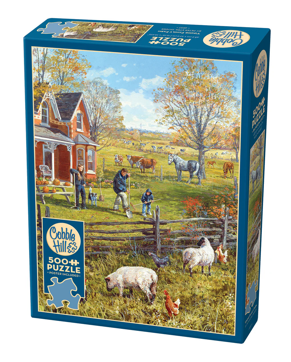 Cobble Hill Puzzle: Young Family Farm 500 Pieces