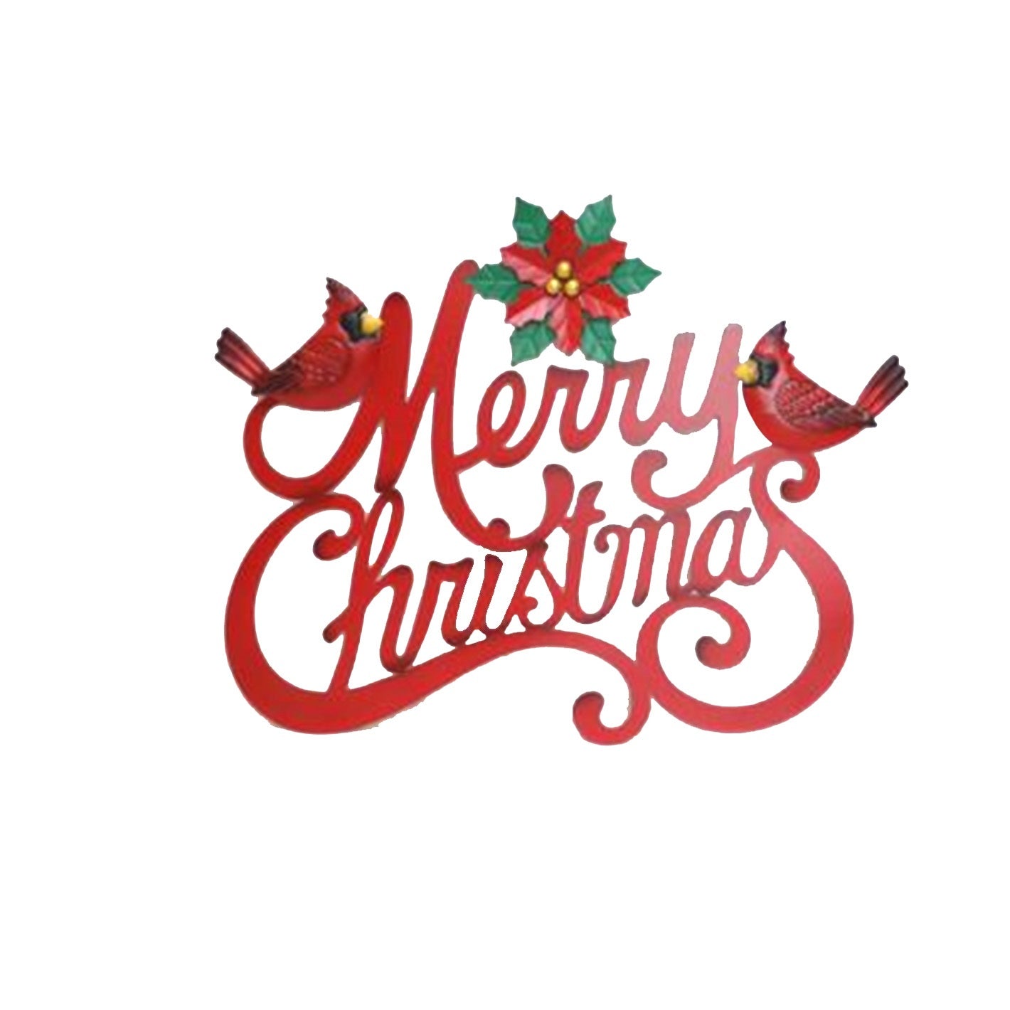 Cardinal Merry Christmas Sign