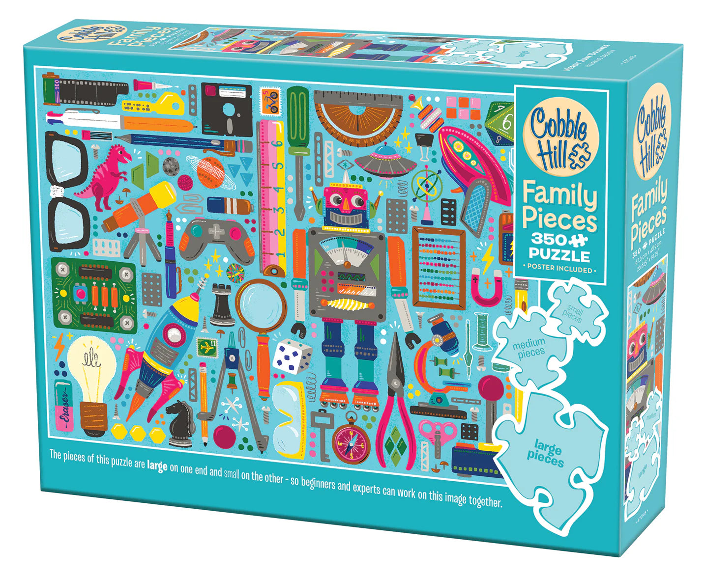 Cobble Hill Puzzle: Nerdy Junk Drawer 350 Pieces