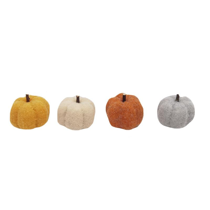Mini Felt Pumpkins