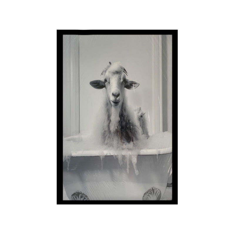 Sheep In the Tub Wall Art