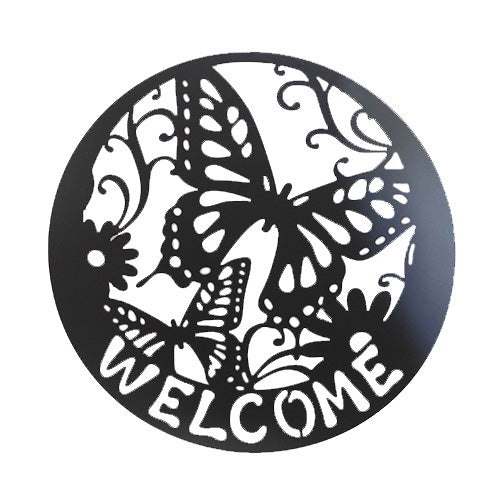 Butterfly or Dragonfly Welcome Sign