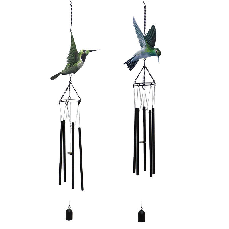 Metal Hummingbird Chimes