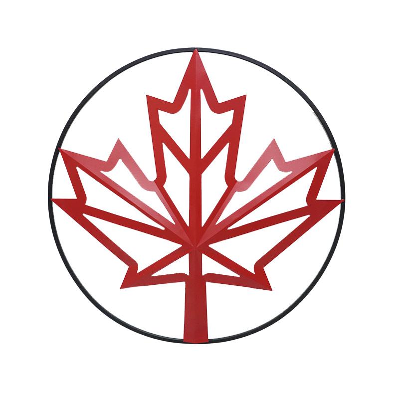 Laser Cut Maple Leaf Medallion