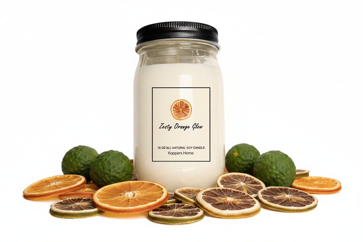 Zesty Orange Glow Soy Candle