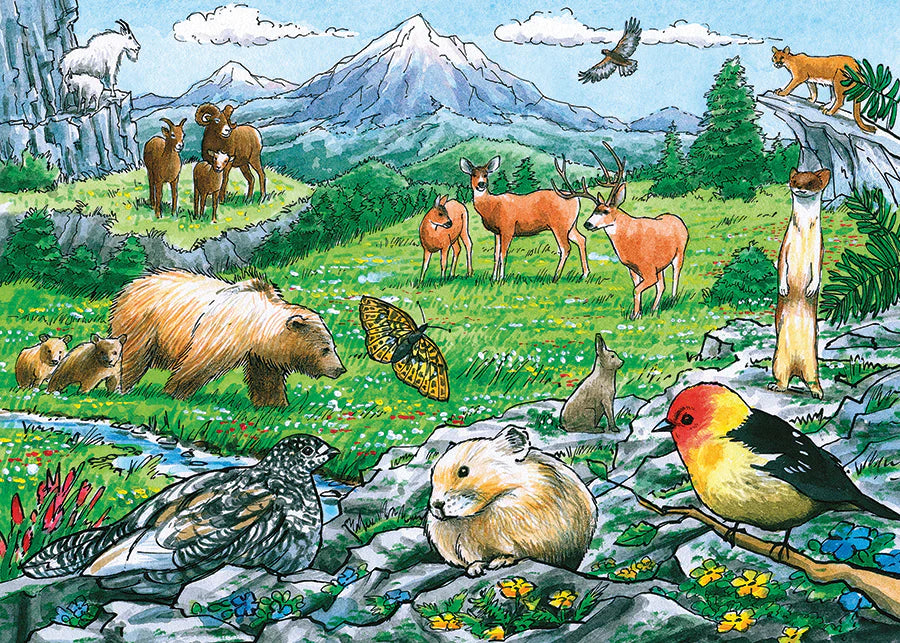 Cobble Hill Puzzle: Rocky Mountain Wildlife Tray Puzzle