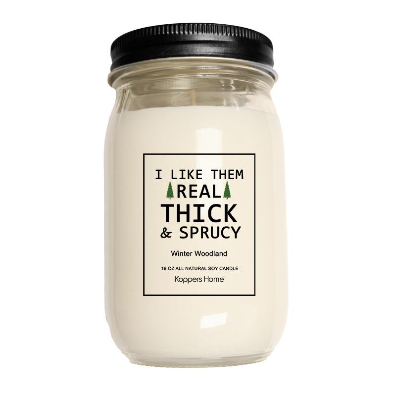 Thick and Sprucy Soy Candle