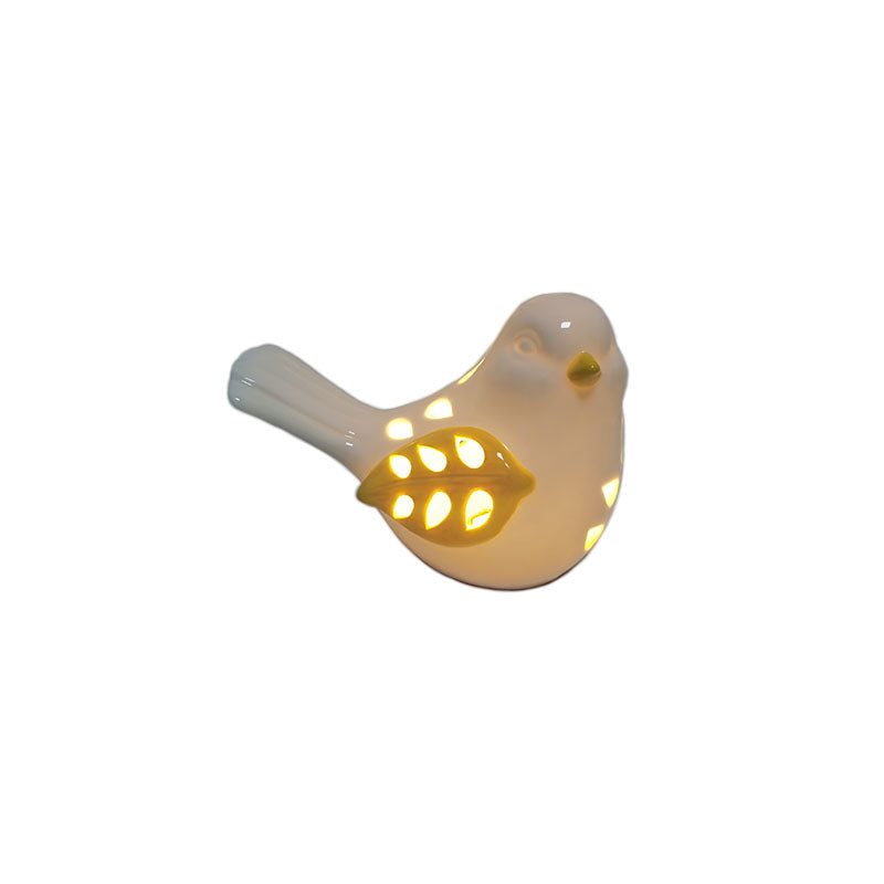 Lighted Ceramic Bird