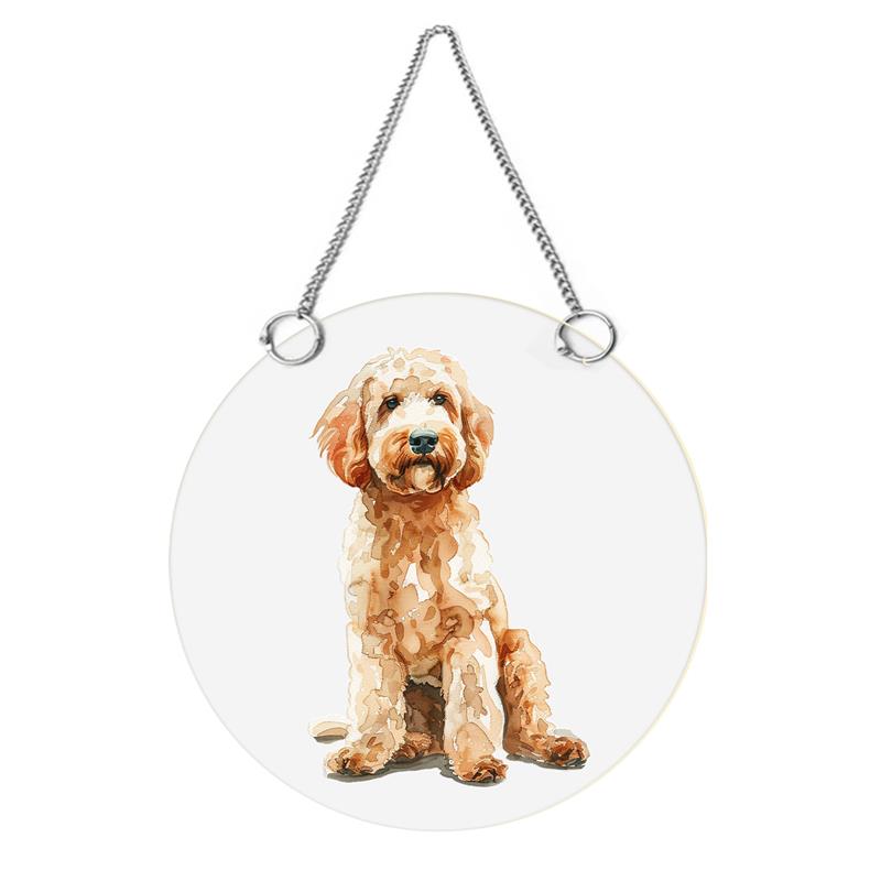 Golden Doodle Suncatcher