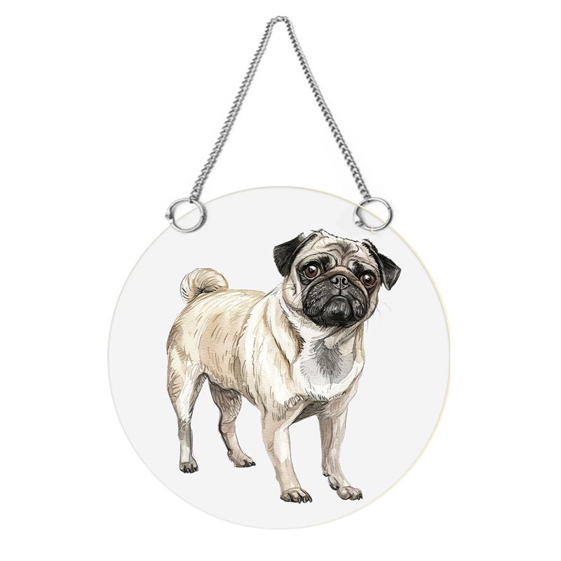 Pug Suncatcher
