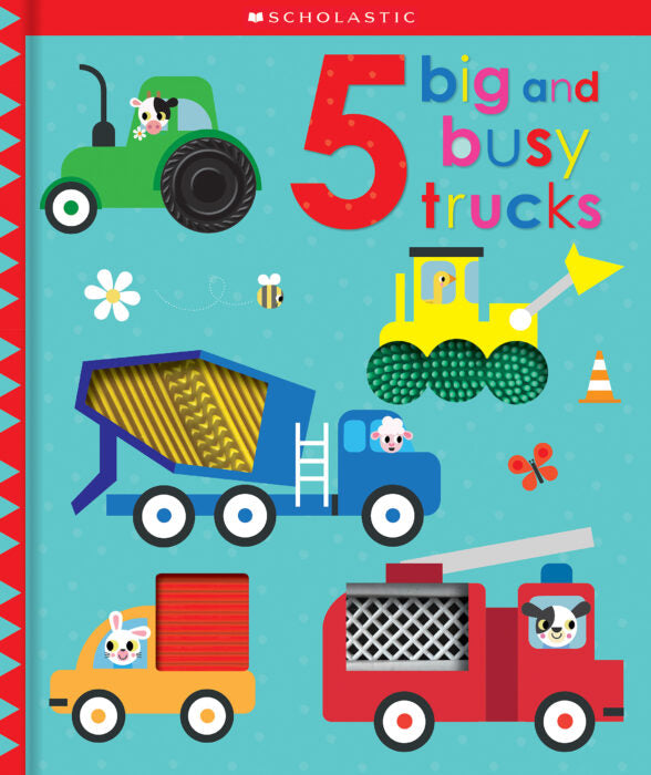 5 Big and Busy Trucks Touch and Explore Book